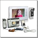 Комплект: цветной видеодомофон Eplutus EP-7300-W и электромеханический замок Anxing Lock – AX066