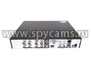 8-канальный гибридный видерегистратор SKY H5408-3G - задняя панель с разъемами подключения