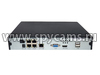 4 канальный сетевой IP регистратор SKY N5004-POE - задняя панель с разъемами подключения